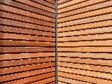 Tuinscherm Prinsenbeek, bangkirai hardhout, RVS-geschroefd, 40-planks (36+4) 180 × 180 cm, foto 2