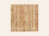 Tuinscherm Vasse, groen geïmpregneerd grenen, RVS-geschroefd, 19-planks (17+2) 180 × 180 cm, foto 1