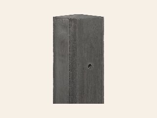 Berton-paal IJssel antraciet vlakke kop 10 × 10 × 280 cm tussenmodel