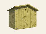 Kiosk Vixen, 16 mm, groen geïmpregneerd, 266 × 175 cm, incl. vloer, foto 4