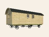 Circuswagen Dan, 19 mm, vuren onbehandeld, 328 × 720 cm, excl. onderstel, deuren, en ramen, foto 5