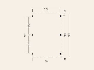 Kapschuur Billund XL, Uitbreidingset Red Class Wood 300 × 460 cm