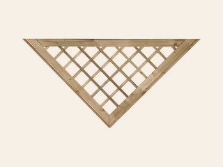 Inzet V-kader grenen groen geïmpregneerd voor recht 16 mm tuinscherm B160 × H80 cm