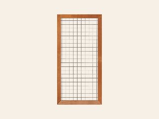 Gaaselement vuurverzinkt maaswijdte 7,5 × 7,5 cm met robuust kader hardhout 4,4 × 6,8 cm