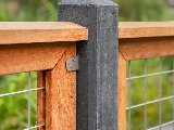 Gaaselement vuurverzinkt maaswijdte 7,5 × 7,5 cm met robuust kader hardhout 4,4 × 6,8 cm, foto 2