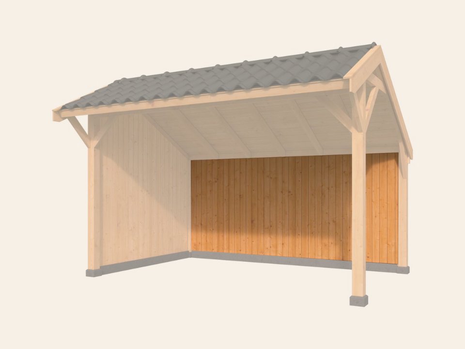 Verticale Wand Wisselsponning Red Class Wood