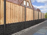 Tuinscherm Harz, douglas, RVS-geschroefd, 23-planks (21+2) 180 × 180 cm, foto 2