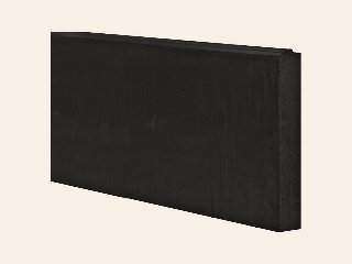 Berton-onderplaat, 20,0 × 3,5 cm, 182,5 cm, Antraciet gecoat