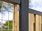 Verzinkte afdeklijst 50 mm U-profiel 180 cm (3-planks) zwart, foto 2