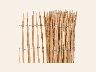 Hazelaarrol, 3 draden, latafstand 4 tot 5 cm L460 × H100 cm
