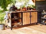 Buitenkeuken 180 cm staal en douglas, foto 3