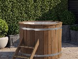 Koudwaterbad Ø120 cm, thermisch gemodificeerd vuren, foto 1