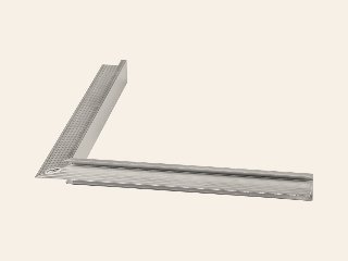 Aluminium daktrim binnenhoek Brute 4,5 × 4,5 × 50 cm