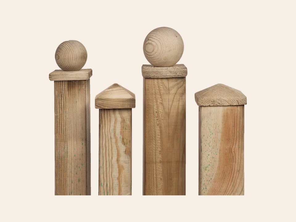 Paalornament hout