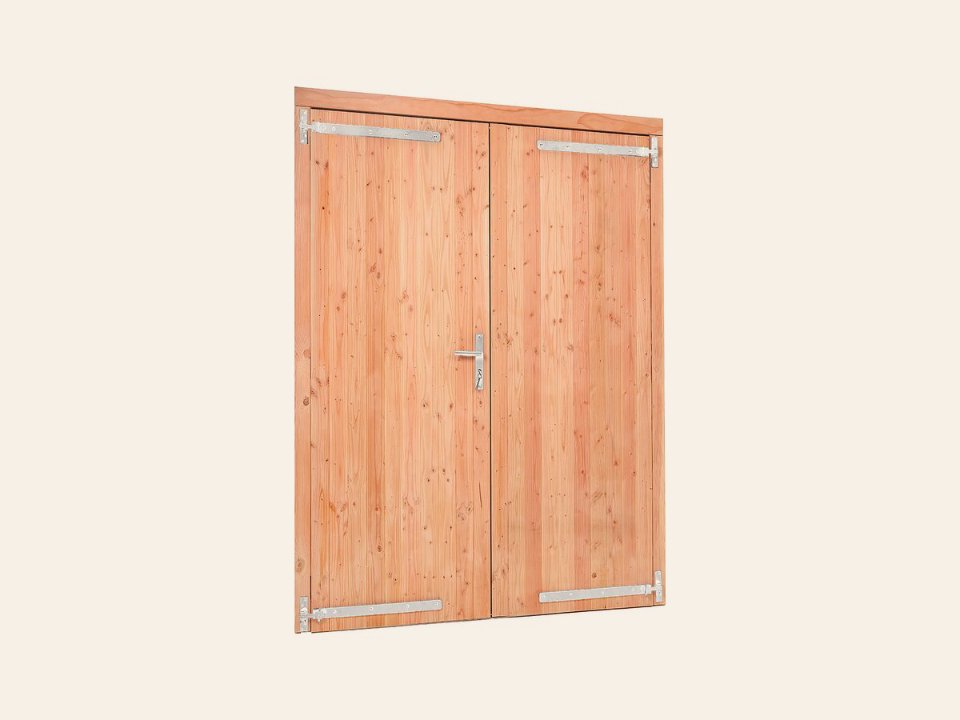 Red Class Wood dubbele dichte deur, B1850 × H2050 mm buitenmaat