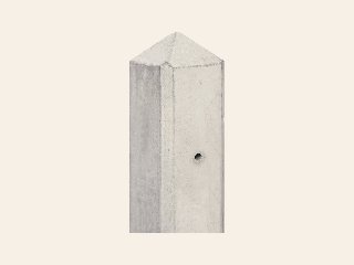 Berton-motiefpaal Schie diamantkop