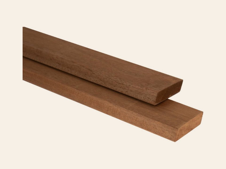 TimbraTech Advance amescla hardhout rhombus profiel, thermisch gemodificeerd, geschaafd
