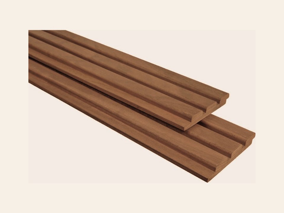 TimbraTech Advance amescla hardhout triple profiel, thermisch gemodificeerd, geschaafd