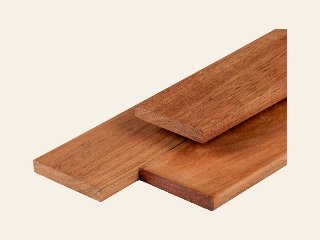 Jatoba hardhout vlonderplank geschaafd, FAS