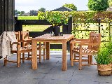 Tuintafel teak solide rustiek, foto 1