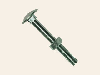 Slotbout DIN 603 met zeskantmoer DIN 555