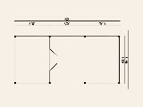 Plat dak Nijverdal douglas 900 × 410 cm zwart geïmpregneerd, foto 7