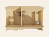 Sauna Oval, 38 mm, onbehandeld, foto 9