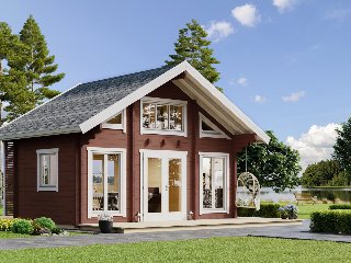 Sauna huis Vaasa, 70 mm, onbehandeld