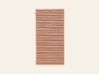 Tuindeur Stalen frame Elan Stalen frame 100 × 180 cm Lariks / douglas