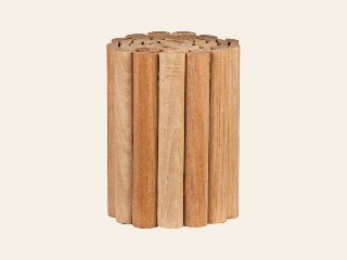 Hardhouten rolborder 180 cm