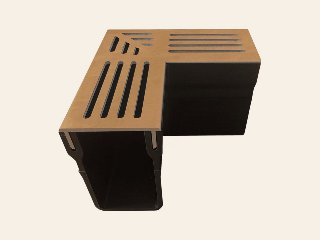 Garden Drain hoekstuk 100 / 65 cm