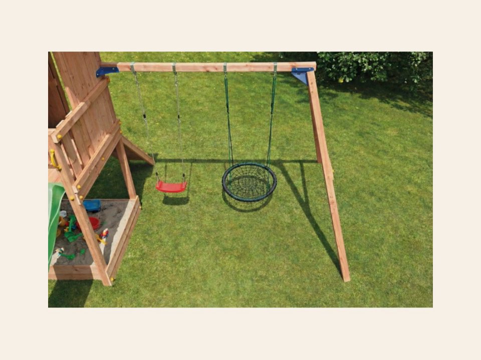 Aanbouwschommel speeltoestel Swing, geschaafd grenen & douglas