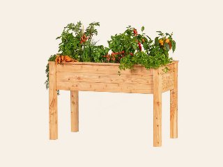 Verhoogde moestuinbak, lariks 120 × 60 × 80 cm