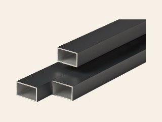 Aluminium onderconstructie zwart 3,0 × 5,0 × 400 cm