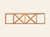 Kruishekwerk Red Class Wood inclusief afdeklat, foto 2