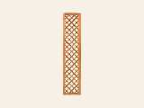 Trellis met lijst, diagonale lamellen hardhout kunstmatig gedroogd, foto 1
