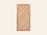 Trellis met lijst, diagonale lamellen hardhout kunstmatig gedroogd, foto 3