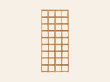 Trellis recht hardhout kunstmatig gedroogd, foto 3