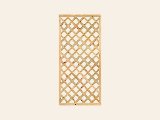 Trellis met lijst, diagonale lamellen grenen groen geïmpregneerd, foto 3