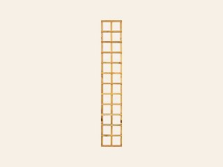 Trellis recht, lamel grenen groen geïmpregneerd
