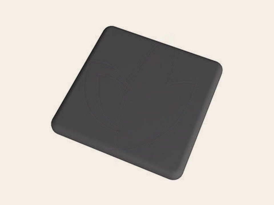 Aluminium paalkap zwart