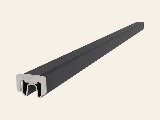Aluminium frameset voor reguliere schermplanken zwart, foto 2