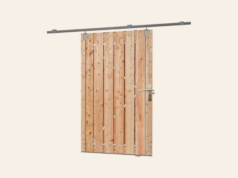 Tuindeur schuifsysteem douglas 195 × 130 cm