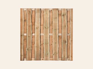 Scherm geïmpregneerd 15-planks 180 × 180 cm fijnbezaagd