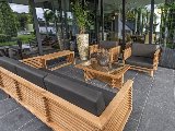 Teak loungeset Riverside 3-zits bank incl. kussens, foto 3