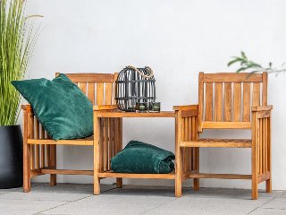 Hardhouten loveseat Premium