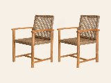 Teak tuinstoel Blitar (set van 2 stoelen), foto 3