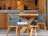 Teak stoel Granada met kussen (set van 2 stoelen), foto 2