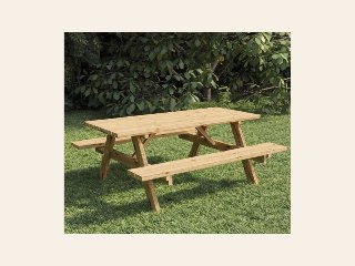 Picknicktafel Extra 200 cm vuren gedroogd, groen geïmpregneerd