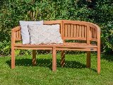 Teak buiten / tuin bank Banana 150 cm, foto 2